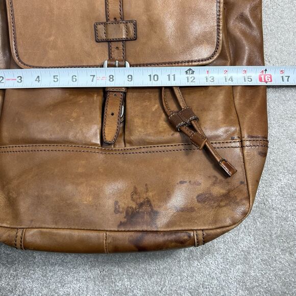 Fossil Vintage Drawstring Backpack Leather Brown‎ Women’s